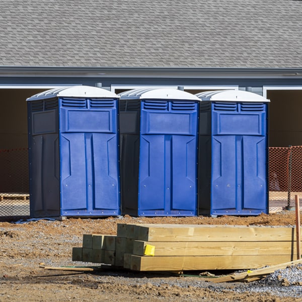 can i customize the exterior of the portable restrooms with my event logo or branding in Conesville